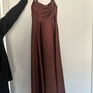 AZAZIE SHAUDE CUSTOM SIZE Brown Gown